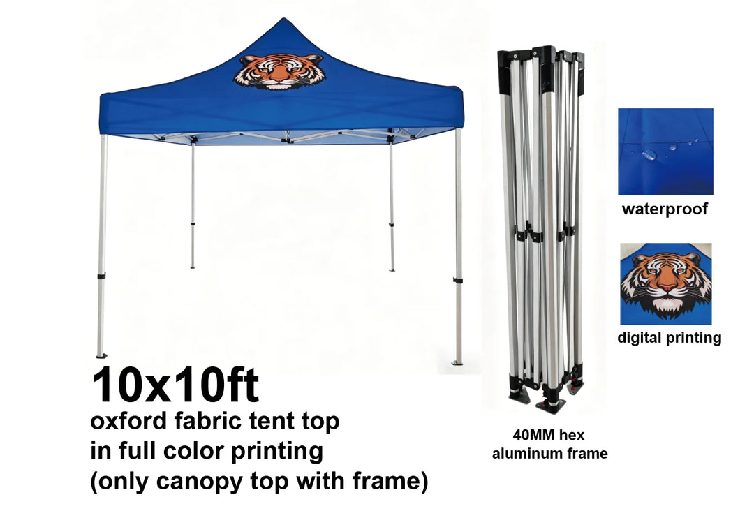 Custom Canopy Tent with Logo — 10x10 Pop Up Tent, Personalized & Heavy Duty for Events, Vendors & Trade Shows