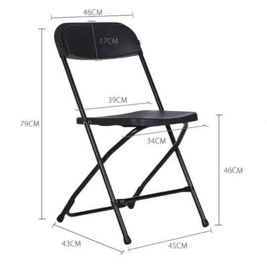 Commercial Furniture White Black 6ft/8ft Outdoor Plastic Folding Tables For Events Folding Plastic Chair
