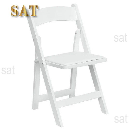 #Hot Products White Wimbledon Chair Comfortable Portable Folding Garden Chair Indoor Outdoor Bedroom Plastic