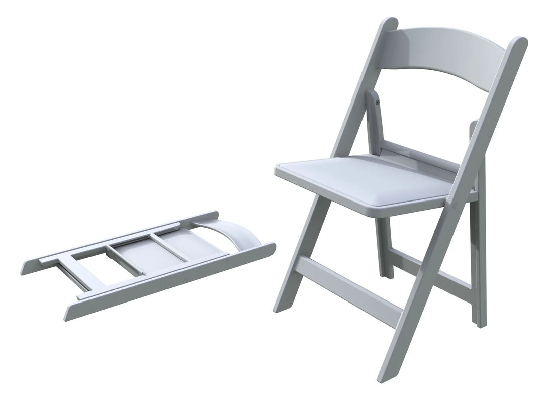 #Hot Products White Wimbledon Chair Comfortable Portable Folding Garden Chair Indoor Outdoor Bedroom Plastic