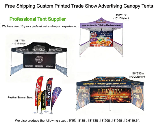 Custom Canopy Tent with Logo — 10x10 Pop Up Tent, Personalized & Heavy Duty for Events, Vendors & Trade Shows