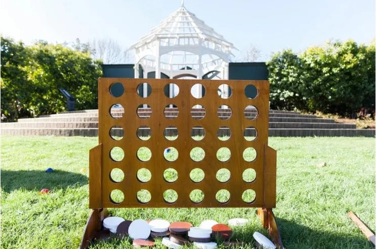 Newly Upgraded Table Top Classic Intelligence Giant Size Wooden Connect 4 Indoor And Outdoor Game Four In A Row