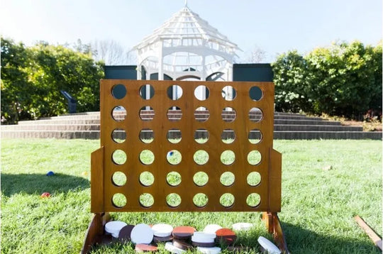 Newly Upgraded Table Top Classic Intelligence Giant Size Wooden Connect 4 Indoor And Outdoor Game Four In A Row