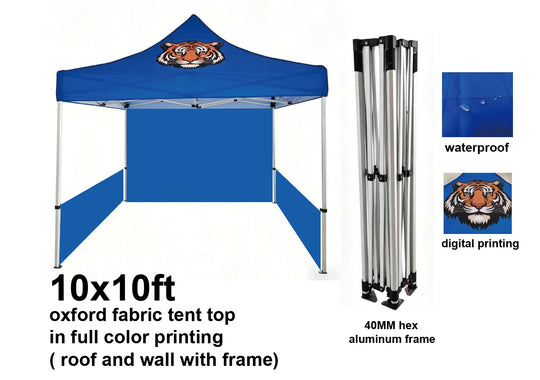 Custom Canopy Tent with Logo — 10x10 Pop Up Tent, Personalized & Heavy Duty for Events, Vendors & Trade Shows