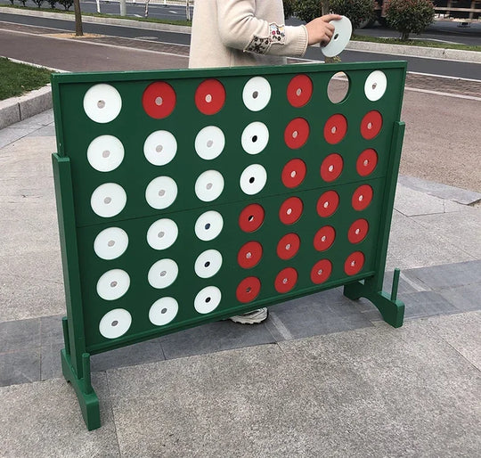 Newly Upgraded Table Top Classic Intelligence Giant Size Wooden Connect 4 Indoor And Outdoor Game Four In A Row