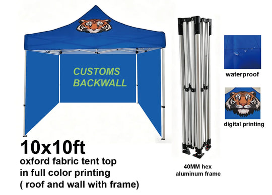 Custom Canopy Tent with Logo — 10x10 Pop Up Tent, Personalized & Heavy Duty for Events, Vendors & Trade Shows