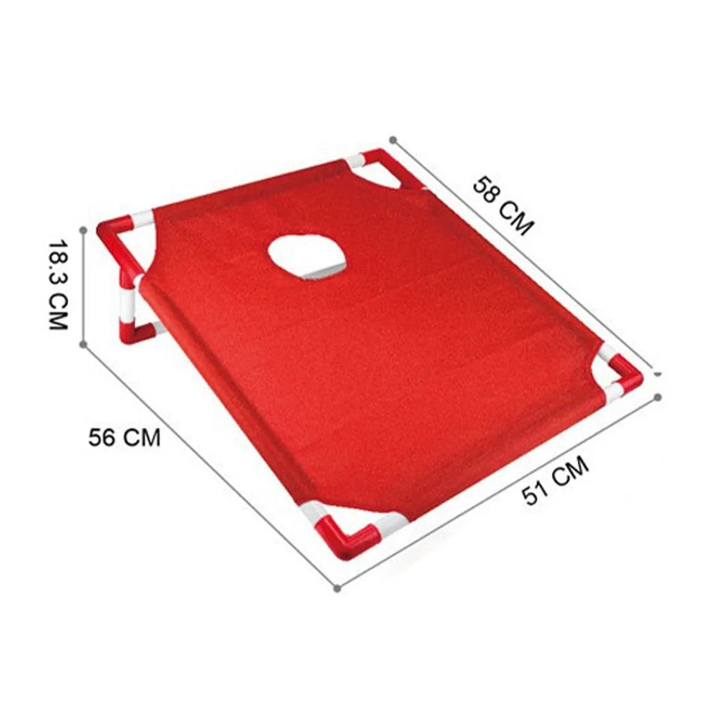 Portable Cornhole Game Set with 1 Durable Board & 6 Soft Bean Bags – Ideal for Yard Toss Games – Lightweight & Easy Assembly/Sto