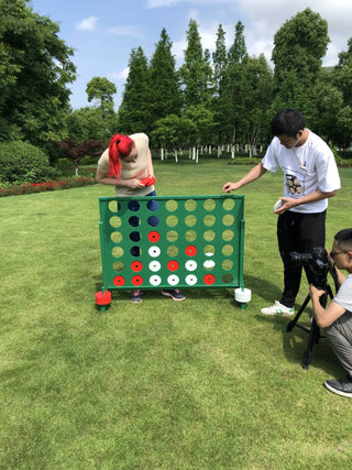 Newly Upgraded Table Top Classic Intelligence Giant Size Wooden Connect 4 Indoor And Outdoor Game Four In A Row