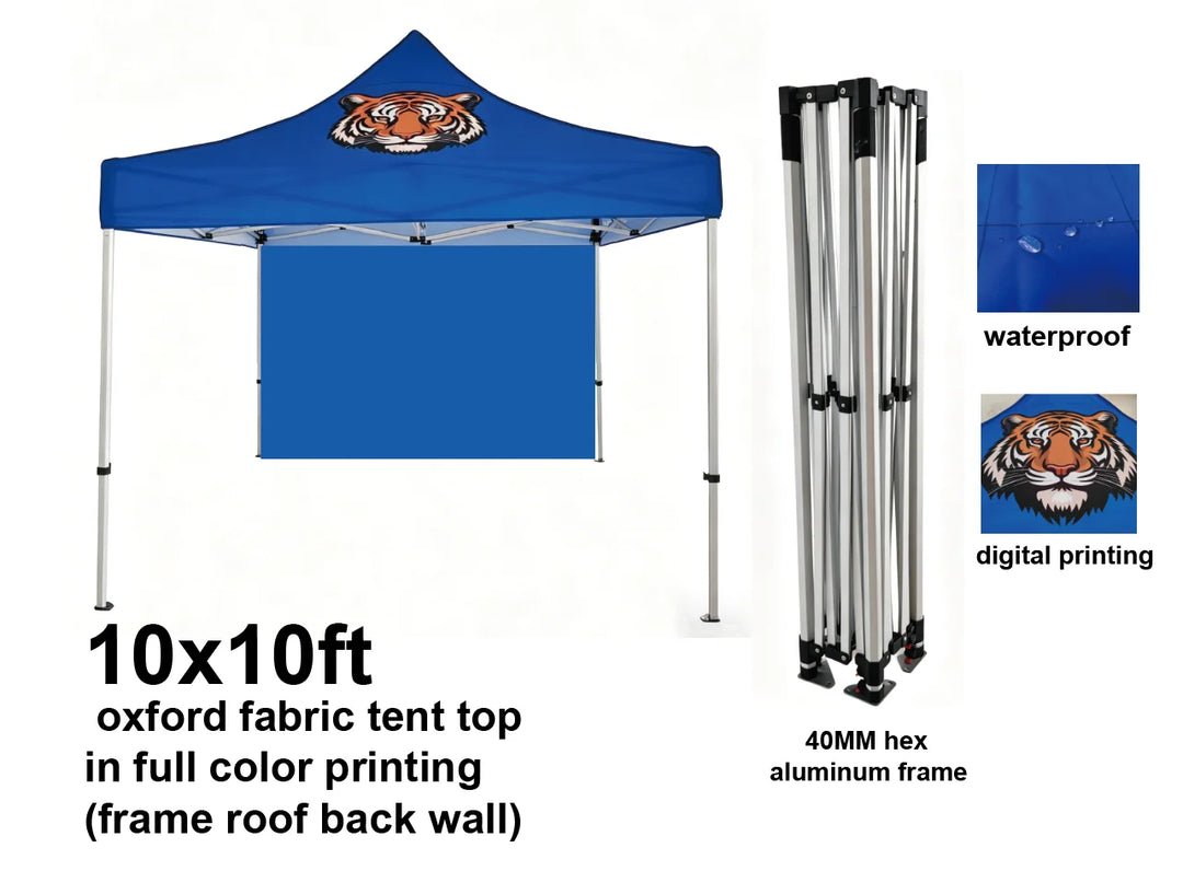 Custom Canopy Tent with Logo — 10x10 Pop Up Tent, Personalized & Heavy Duty for Events, Vendors & Trade Shows