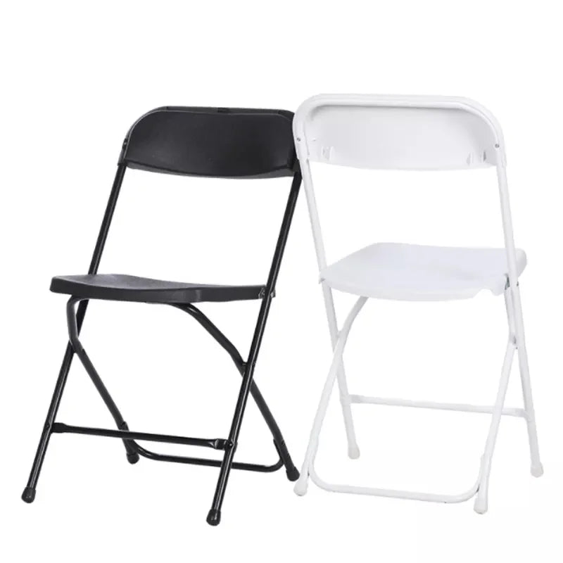 Commercial Furniture White Black 6ft/8ft Outdoor Plastic Folding Tables For Events Folding Plastic Chair