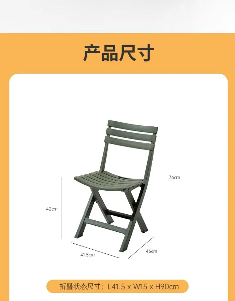 Outdoor Balcony Folding Table Chair Set for Tea, Waterproof Patio Bistro Set for Courtyard, Space-Saving Outdoor Furniture Combo