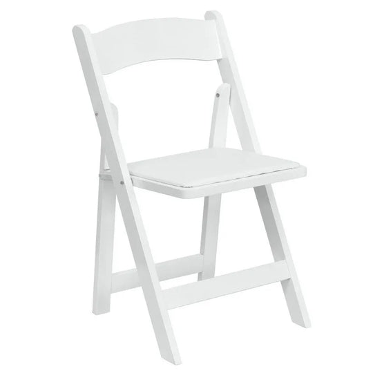 #Hot Products White Wimbledon Chair Comfortable Portable Folding Garden Chair Indoor Outdoor Bedroom Plastic