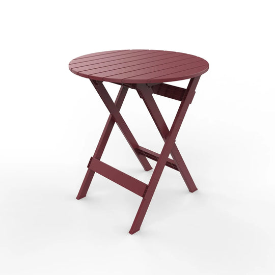 Outdoor Balcony Folding Table Chair Set for Tea, Waterproof Patio Bistro Set for Courtyard, Space-Saving Outdoor Furniture Combo