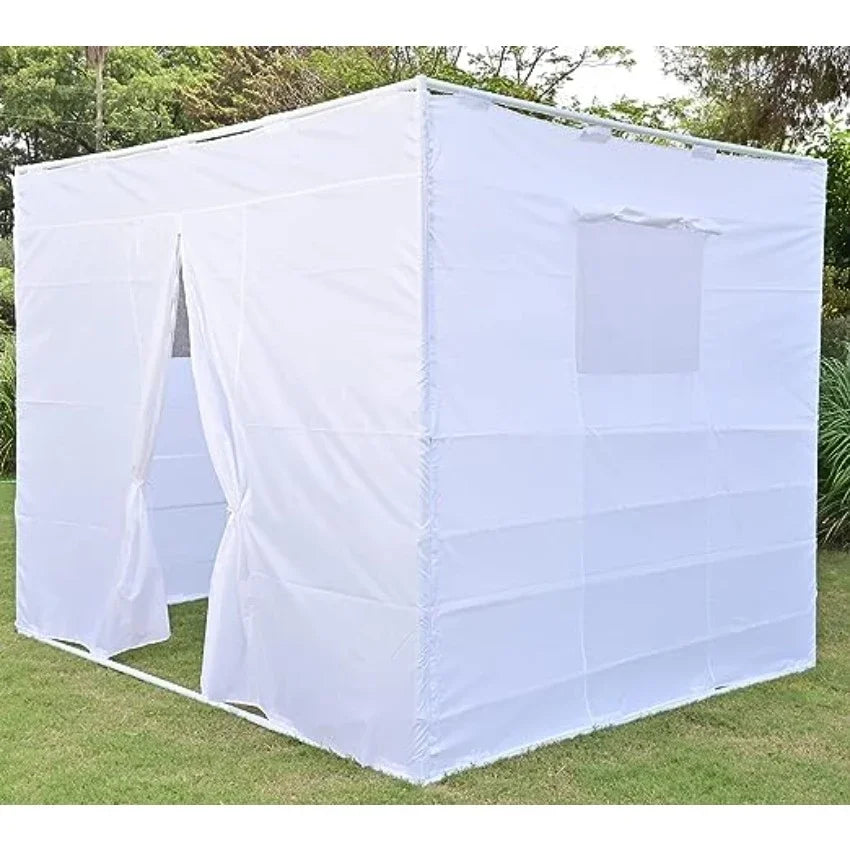 Jewish Sukkah Hadar Large 8x10 Retractable Aluminum Outdoor Folding Tent - 2.5x3m Shelter for Israel's Sukkot Festival