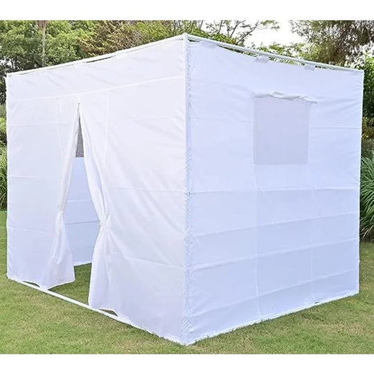 Jewish Sukkah Hadar Large 8x10 Retractable Aluminum Outdoor Folding Tent - 2.5x3m Shelter for Israel's Sukkot Festival