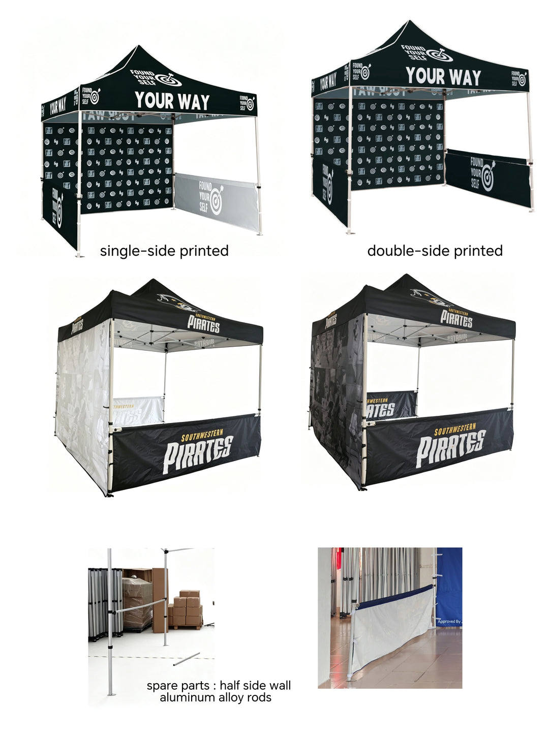Custom Canopy Tent with Logo — 10x10 Pop Up Tent, Personalized & Heavy Duty for Events, Vendors & Trade Shows