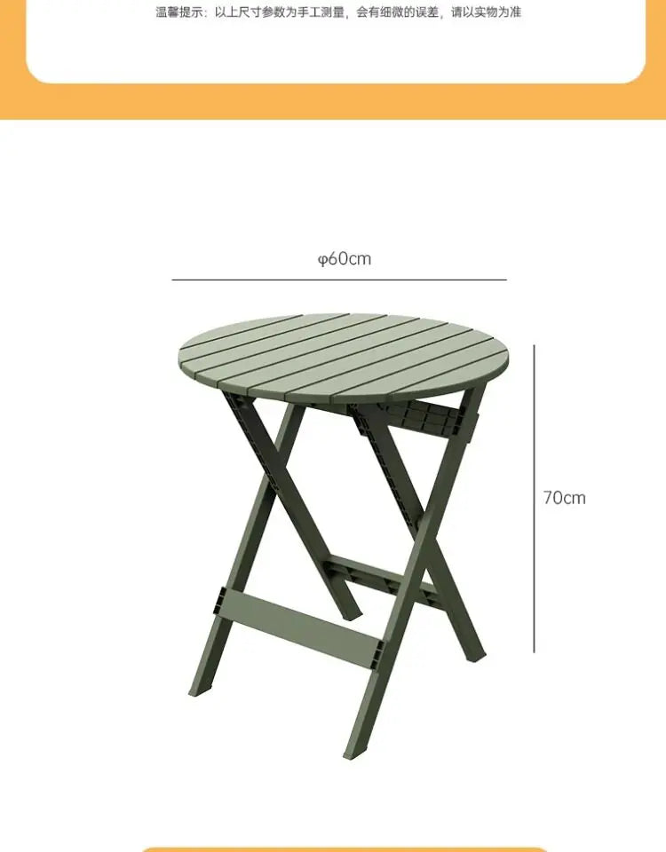 Outdoor Balcony Folding Table Chair Set for Tea, Waterproof Patio Bistro Set for Courtyard, Space-Saving Outdoor Furniture Combo