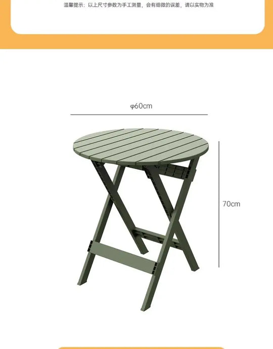 Outdoor Balcony Folding Table Chair Set for Tea, Waterproof Patio Bistro Set for Courtyard, Space-Saving Outdoor Furniture Combo