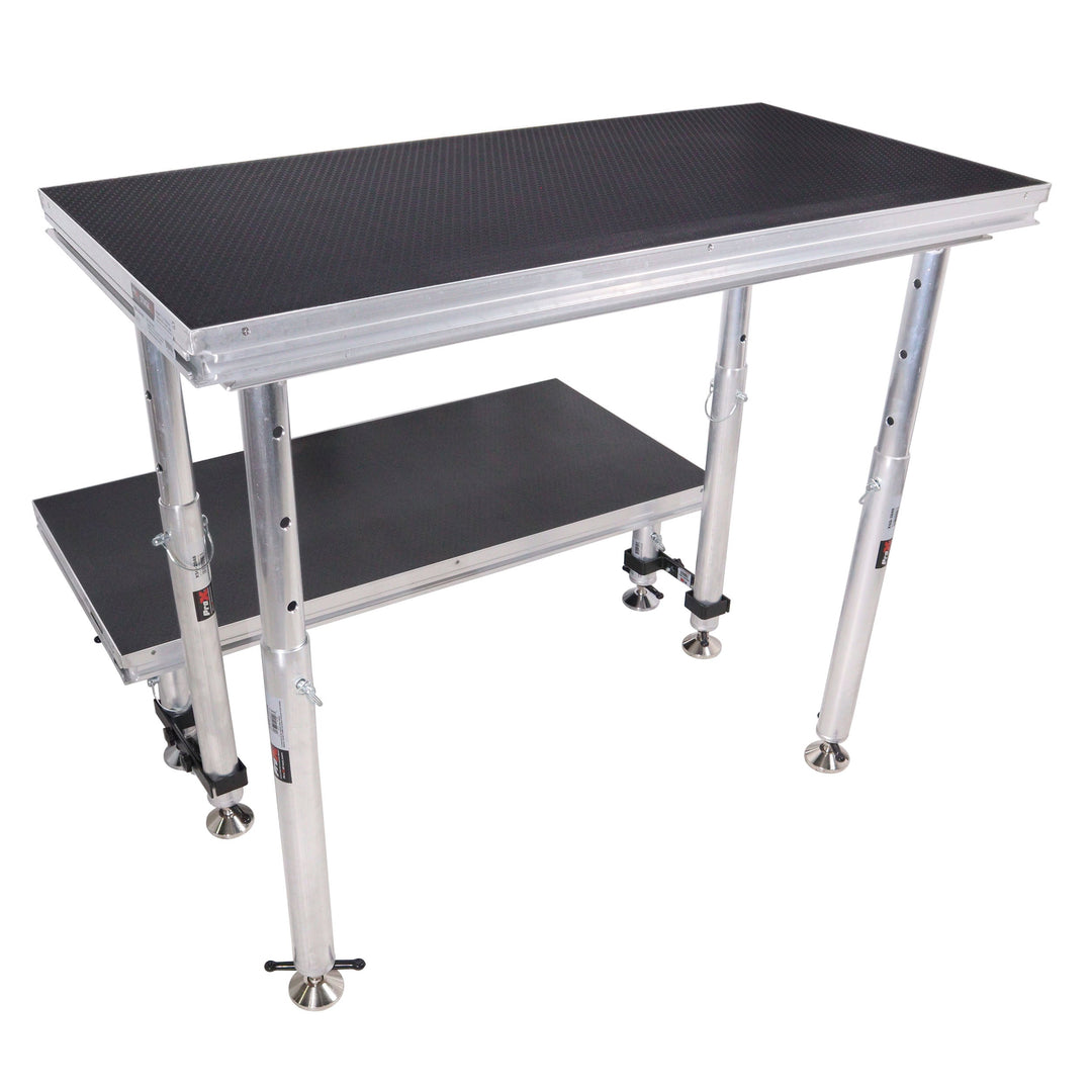 ProX XSQ-2X4MK2 - StageQ 2 ft x 4 ft Stage Deck w/ 4 Adjustable 28–48 inch Legs
