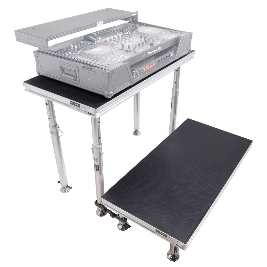 ProX XSQ-2X4MK2 - StageQ 2 ft x 4 ft Stage Deck w/ 4 Adjustable 28–48 inch Legs