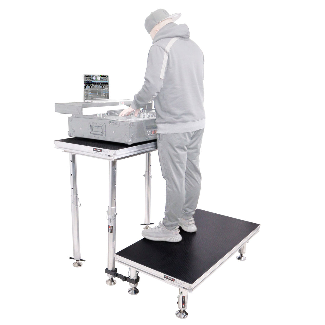 ProX XSQ-2X4MK2 - StageQ 2 ft x 4 ft Stage Deck w/ 4 Adjustable 28–48 inch Legs