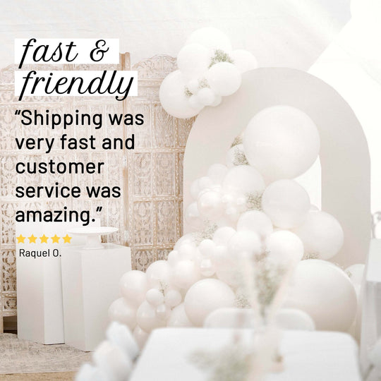 White Wedding Balloon Garland Kit