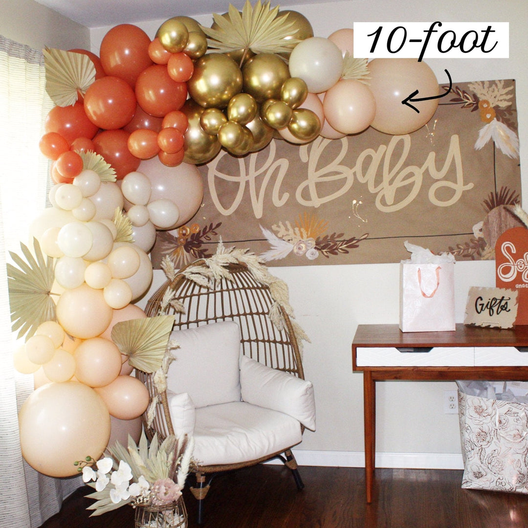 Terracotta Boho Balloon Garland – Fall Decor Kit