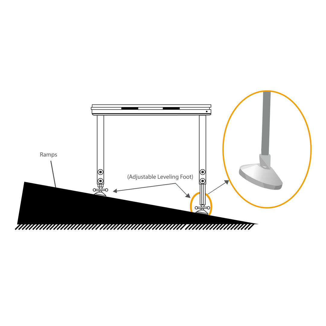 ProX XSQ-2X4MK2 - StageQ 2 ft x 4 ft Stage Deck w/ 4 Adjustable 28–48 inch Legs