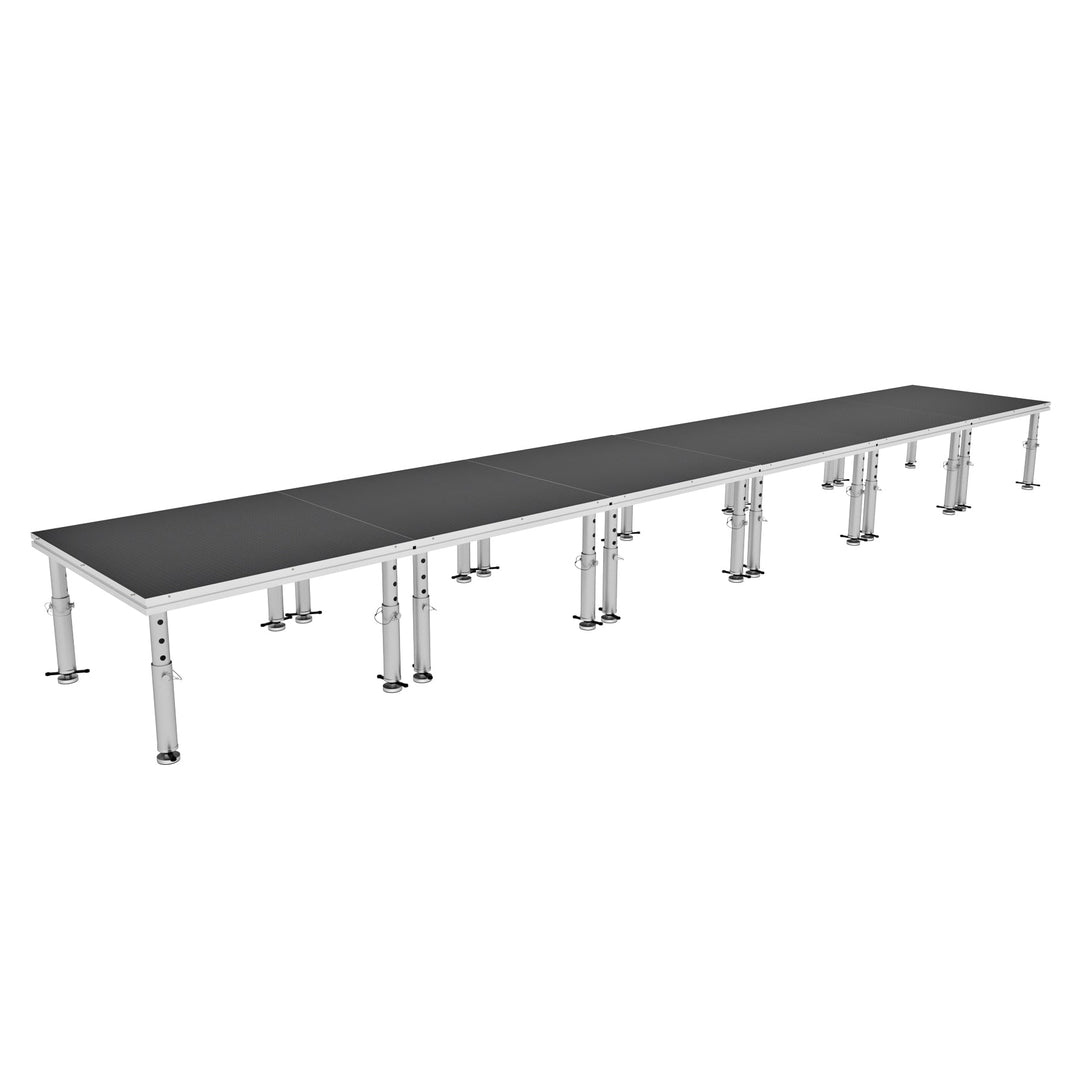 ProX XSU-24X4PKG - StageOne 24 ft x 4 ft / 4x4 Package – 6 Decks w/ 16–22 inch Adjustable Legs
