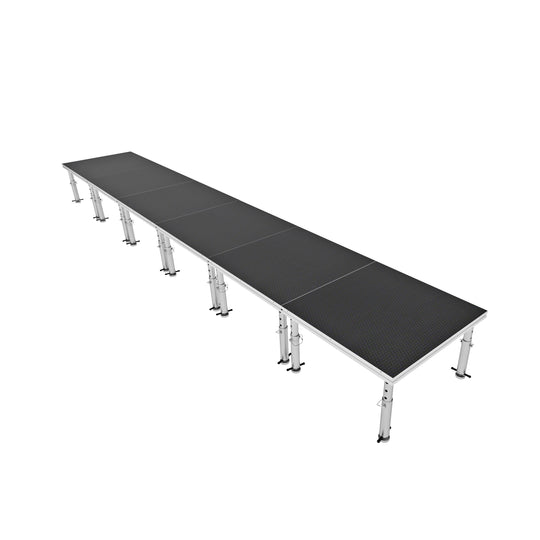 ProX XSU-24X4PKG - StageOne 24 ft x 4 ft / 4x4 Package – 6 Decks w/ 16–22 inch Adjustable Legs