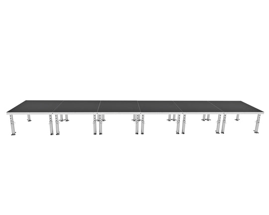 ProX XSU-24X4PKG - StageOne 24 ft x 4 ft / 4x4 Package – 6 Decks w/ 16–22 inch Adjustable Legs