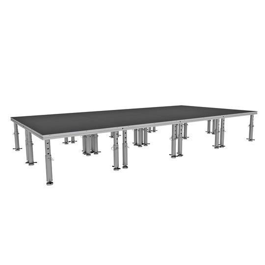 ProX XSU-8X16PKG - StageOne 8 ft x 16 ft 4x4 Package 8 Decks w/ 16–22 inch Adjustable Legs