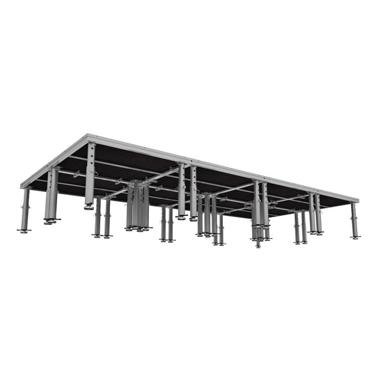 ProX XSU-8X16PKG - StageOne 8 ft x 16 ft 4x4 Package 8 Decks w/ 16–22 inch Adjustable Legs