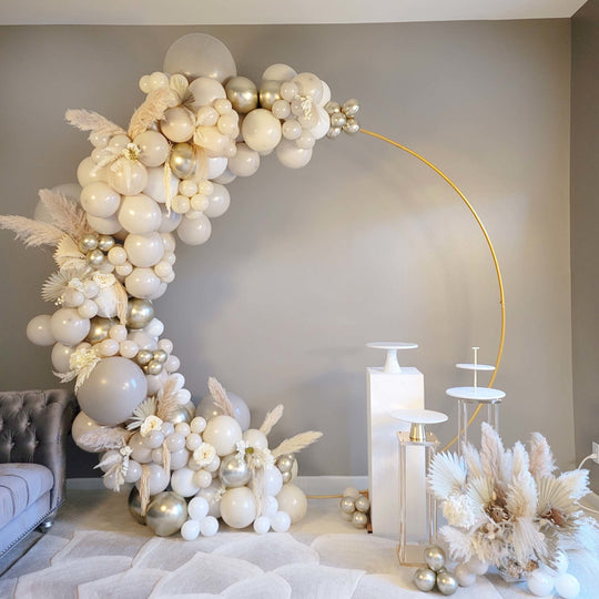 Warm Gray Balloon Garland