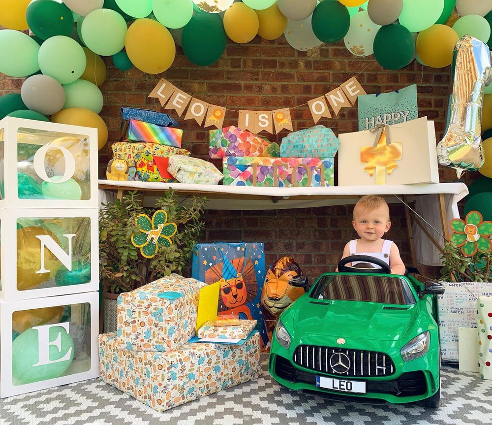Wild One Balloon Garland Kit – Green and Gold